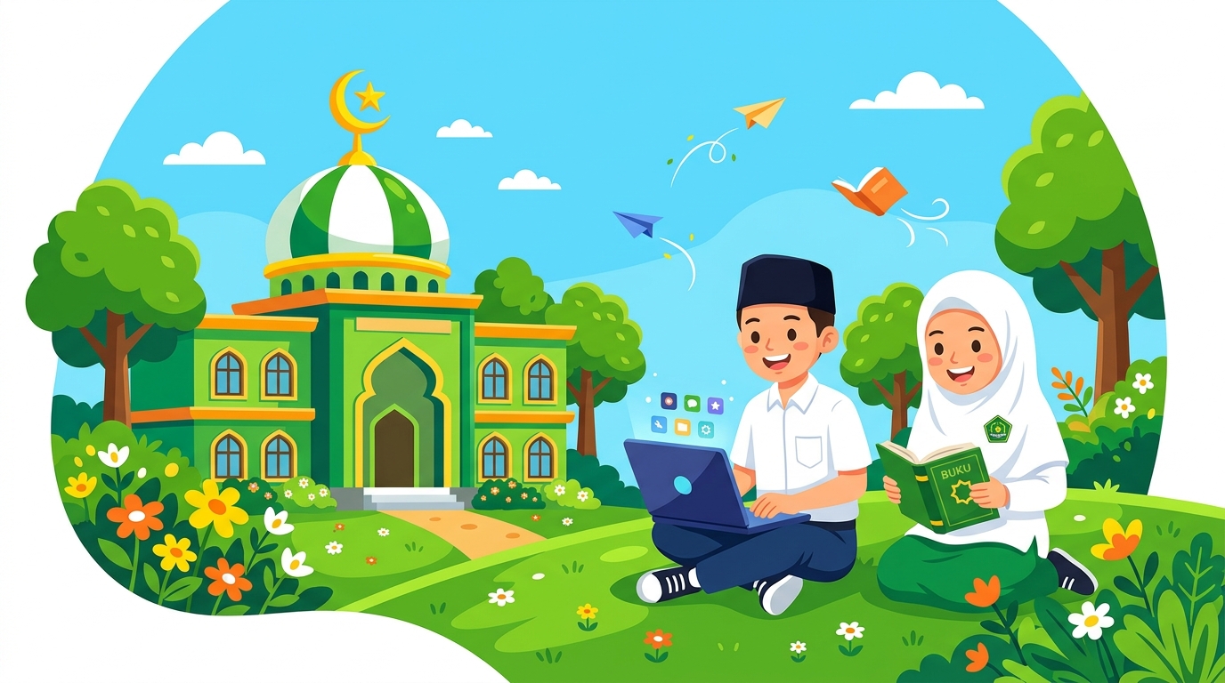 Ilustrasi Madrasah Digital